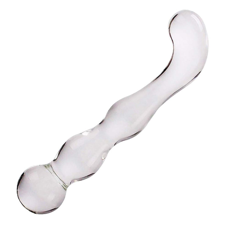 Transparent Glass Crystal Penis Anal Plug