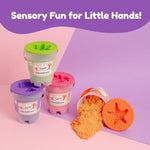 1.1 lb Orange Sensory Sand for Kids, Non-Toxic Soft Play Sand for Creative Activities