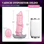 Pneumatic Ovipositor Ovipositing Tentacle Dildo With 5 Eggs, 8Inch Laying Eggs Inflatable Octopus Dildo Ovipositor Sex Toys For Women And Men Couples
