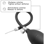 Inflatable Gag Silicone Dildo Mouth Gag Bondage Restraint Adjustable Strap On With Lock Open Mouth Plug Ball Bag Bondage Gags Mouth Sex Toys Slave Adult Bdsm Sex Games For Fetish Couples Unisex