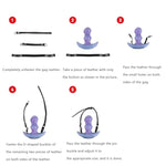 Silicone Ball Gag Anchor Type Multi Purpose Penis Bondage Gags & Muzzles With Adjustable Straps Suitable For Men And Women To Play Bdsm Sex Games (A)