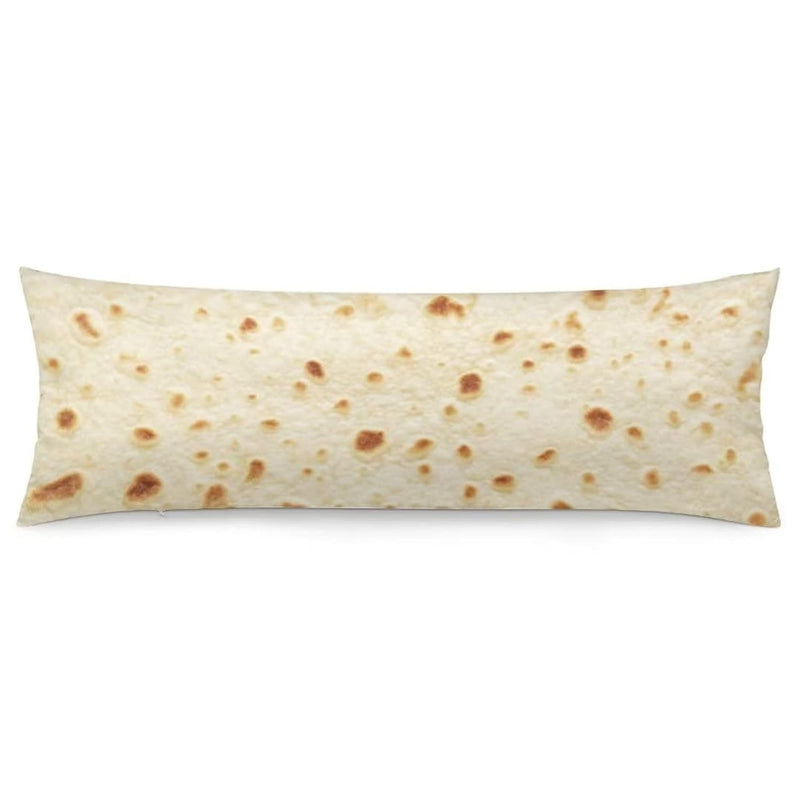 Burrito Tortilla Body Pillow Cover Burritos Tortillas Funny Food Realistic Lon