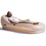 Inflatable Couch Air Sofa Blow Up Lounger With Built-In Pump,Portable Self-Inflating Lounge Chair For Home Camping Traveling Outdoor
