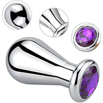 Big Anal Plug Bulb Shape Jewelry Butt Plug Trainer Set Anal Massager Sex Toy For Men Women (M)