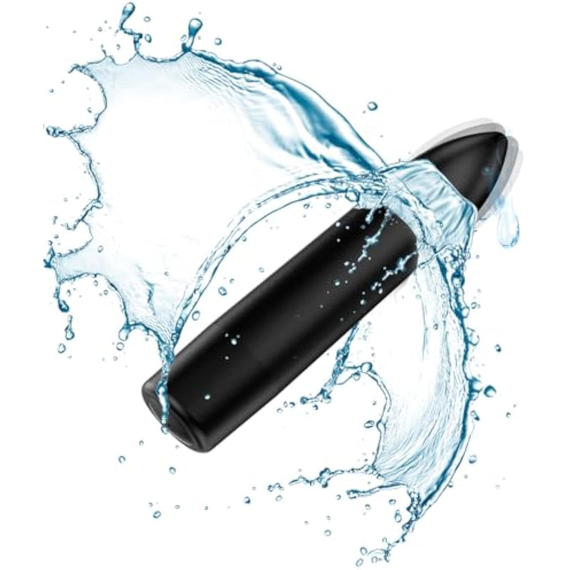 Mini Bullet Vibrator - 10 Modes For G Spot & Clitoral Stimulation, Pleasure For Female & Couples, Discreet, Black, Rechargeable, Portable, Waterproof, Suitable For Games, Travel