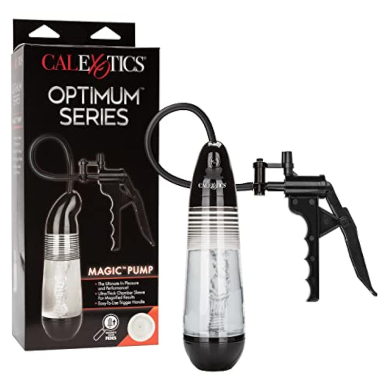Optimum Series Magic Pump – Male Enhancement Penis Pump With Silicone Stroker Sleeve – Male Masturbation Sex Toys For Men – Clear