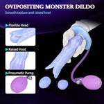 Dragon Dildo Pneumatic Monster Ovipositor With 5 Eggs, 8.1Inch Silicone Ovipositing Tentacle Dildo Inflatable Anal Plug Adult Sex Toys For Women G Spot And Men