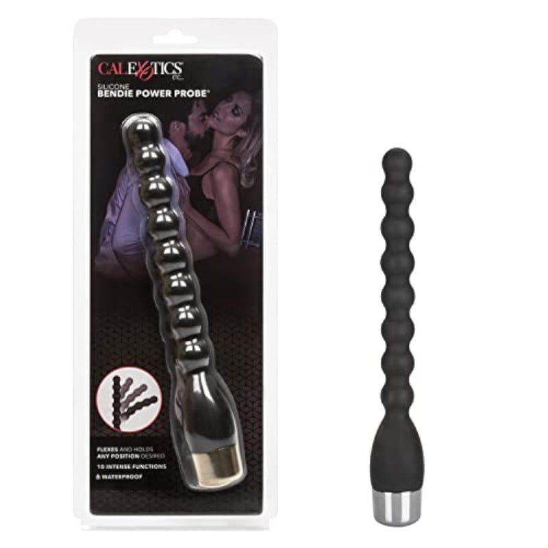Silicone Bendie Power Probe Prostate Anal Bead Massager for Couples