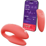 Chorus Vibrating Sex Toys For Couples | Remote Control Vibrator | Wearable App Controlled Adult Toys For Women | G Spot, Clit & Penis Sexual Stimulation Device | Clitoral Couples Gift |Coral
