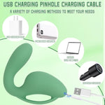 C-Shaped Anal Silicone Vibrators Male Prostate Massager Adult Sex Toys,Stimulating Prostate Anal Butt Plug Couple Vibrators,Rechargeable G Spot Vagina Stimulator Dildo For Couples (Mint Green)