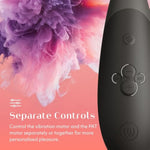 2 in 1 Air and Vibration Clitoris Stimulator for Women's Sexual Pleasure