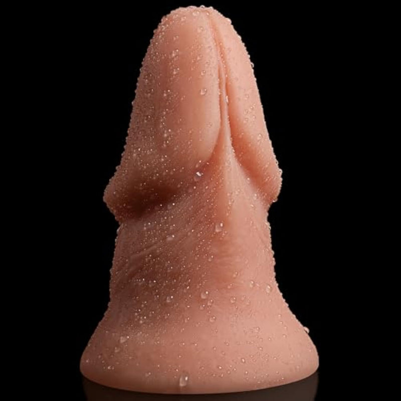 3.6 In Diameter Extra Thick Girthy Dildo,7.48 Inch Short Fat Dildos With Suction Cup Huge Anal Plug For Gay Men, Ultra Realistic Silicone Big Dildo No Balls For Experienced Players
