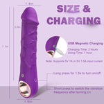 Adult Sex Toys Vibrator Realistic Dildos, G Spot Dildo With 10 Powerful Vibration Modes, Nipple Clitoris G Spot Stimulator Vibrating Dildos, Female Sex Toy For Women(Purple)