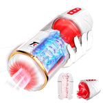 Male Masturbator Sex Toys For Men - Automatic Adult Toy Male Sex Toys,Penis Pump & Enlarger With 10 Powerful Suction & 10 Real Tongue Licking Blowjob Modes And Separable Design