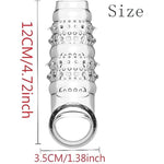 Monster Penis Sleeve,Cock Ring Penis Extender Soft Penis Enlarger Delay Ejaculation Stronger Erection Enhancement Reusable Penis Extender, Elastic Silicone Penis Ring To Enlarge Prolong For Men Couple