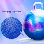 Hopper Balls For Kids 3-8, 18 Inches Bouncy Ball With Handle, 18" Inflatable Bouncing Hopper, 45Cm Jumping Toys, Garden Hopping Toys Girls Boys Gifts