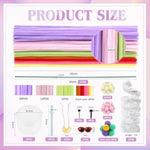 Purple 110pc Thick Pipe Cleaners Kit for DIY Art Craft Projects Home Decorations