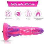 8.59" Silicone Tentacle Dildo With Kliclok System For Premium Sex Machine, 7.04" Insertable Length, Max Circumference 5.91", Unisex Monster Sex Toy