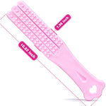 Textured Spanking Paddle For Sex Play, Rubber 3 Fingers Slapper With Bumps Flexible Flirt Toy For Sm Bondage Game Adult Couple 10.82 Inch Pink