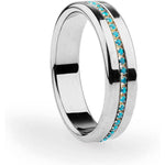 Sex Toys Cock Ring Stainless Steel Penis Ring Delayed Ring For Male Lasting For Cock Training Light Blue 44Mm