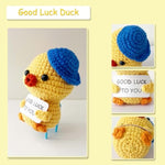 Good Luck Duck, Positive Crochet Animals Inspirational Duck Good Luck Gifts For Women Men Friends, Graduation Gifts For Her/Him
