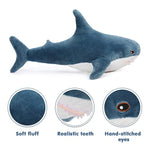 Giant Stuffed Animal Shark Plush 32In, Shark Stuffed Animal Large, Soft Shark Pillow Stuffed Toy For Kids
