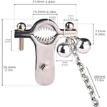 Bdsm Nipple Clamps Nipple Toys Sex Pleasure Women, Adjustable Metal & Leather Wearable Nipple Clip, No Piecring Nipple Clips Set, Sex Nipple Stimulation Toy Fetish Nipple Toy For Couple