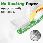 Double-Sided Craft Tape, 12 Pack with Dispensers, 1/2 in x 300 in