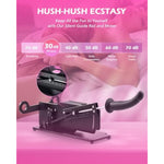 Automatic Sex Machine, Adjustable Masturbation Thrusting Machine With Realistic Dildo, Hands-Free Thrusting Dildo Machine With Quick Air, 3Xlr Connector, Love Machine For Men Women Couples Black