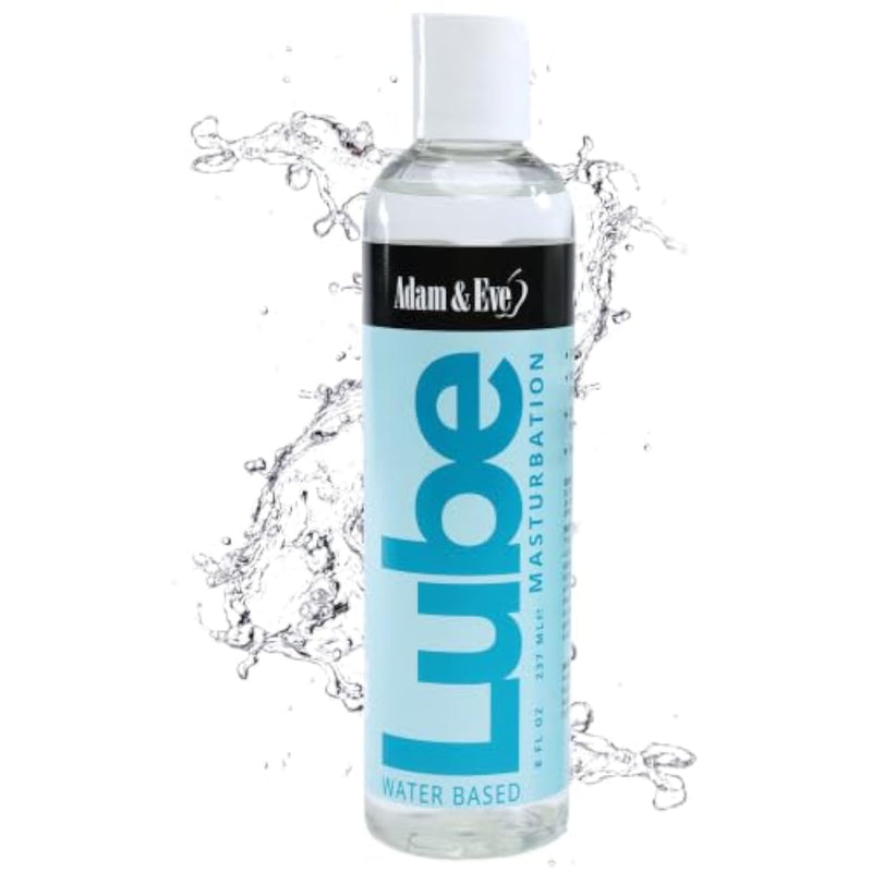 Water-Based Lube for Toys and Strokers - 8 Oz Silky Non-Sticky Gel