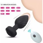 Wireless Remote Control Anal Plug – 10 Frequency Vibration, Rechargeable & Waterproof Adult Sex Toys For Men & Women, Butt Plug Prostate Massager With Ergonomic Design – Black