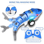 Remote Control Shark Car,Rc Cars,Toys For Kids Age 4 5 6 7 8 12 With Swinging Tail, Led Lights, Toddlers Birthday For Boys And Girls,Juguetes Para Niños