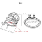 Chastity Device Ergonomic Stainless Steel Small Male Chastity Lock Cock Cage Adult Game Sex Toy Chs164?2.17 Inch/ 55Mm?