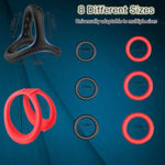 Silicone Penis Ring Set Sex Toys For Men, 8 Different Sizes,It Is A Male Sex Toy That Enhances Male Erection, Makes Erection Longer, Harder And Stronger And Increases Pleasure,Long Lasting Stronger.