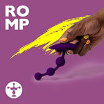 ROMP Amp Anal Beads | Adult Toys | Sex Toys for Men Women & Couples| 5 Inch Silicone Graduated Beads for Stimulation | Prostate Massager | Flexible Butt Plug | for use with Lube | Gift for Couples