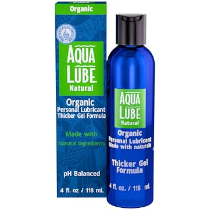 Natural 4 Fl Oz - Thicker Gel, Personal Lubricant, Water Based Non Sticky Formula, Toy Friendly, Gentle, Long-Lasting, Unscented Lubricant, For Men And Women