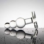 Glass Anal Beads Butt Plug Prostate Massager P-Spot Stimulation Anal Trainer Sex Toys For Men Women Masturbation