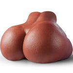 24Lb Male Masturbator Sex Doll For Men Pocket Pussies, Realistic Brown Skin Texture Soft Female Big Ass & Pussy Adult Sex Toy With 2 Hole Deeper Vagina & Tight Anal