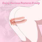 Double-Ended Realistic Dildo G-Spot Stimulation, 6.9 Inch Lifelike Dildo With Strong Suction Cup For Hands-Free, Double Sided Penis For Vaginal Anal, Adult Sex Toy For Women Men Couple (Flesh)