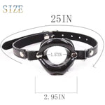 Open Mouth Gag,Female Sex Toy Mouth Gag Leather Restraints Ball Mouth Plug Silicone Bondage Ball Gag Lips Sm Toys Adjustable Strap Adult Toys Opening Gag Sexy Gag For Men Women(Black)