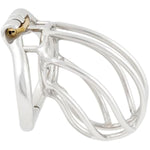 Male Chastity Device Ergonomic Design Stainless Steel Hinged Ring Male Cock Cage Adult Game Sex Toy T2245 45Mm