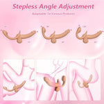 Strapless Strap On Dildos For Lesbian, Wearable Pegging Realistic Dildos Vibrator With 9 Vibrating Modes And 9 Thrusting Modes, Double Ended Penetration Sex Toys For Women Lesbian Couples