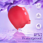 Vibrator Rose Sex Toy For Women - 2In1 Flapping Vibrator Rose Toy, 9 Tappling & Sucking Adult Toys, Anal G Spot Clitoral Nipple Stimulator Vibrators, Adult Female Couples Sex Toys Games