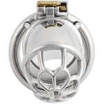 Chasity Cage For Men Metal Chastity Device Breathable Male Abstinence Chastity Lock Cock Cage Penis Cage Prevent Erection Toy J1740 40Mm