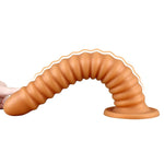 Silicone Anal Plug & Butt Plugs Training Stimulation For Beginners Advanced Users With Strong Suction Cup, Women Men Masturbation Anal Training Expansion Sex Toys(Thread Design) (Large)