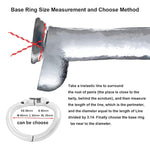 Ergonomic Design Stainless Chastity Device Cock Cage Base Ring Male Spares H150 (L / 50Mm)