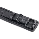 Women And Men Padded Leather Bondage Collar And Leash Set, Leather Sex Toys Bdsm Slave Collar For Bondage Restraints, Leather Sex Collar For Sm Games (Black-1)