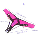 Female Invisible Chastity Belt Underwear Invisible Thong Pant With Anti-Off For Sissy Male Chastity Cage Devices Elastic Band Penis Cage Accessories (Pink With Lock, L)