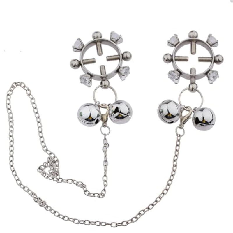 Nipple Clamps Non Piercing Sm Toy For Bondage Adustable Nipple Clips Sexy Toyclamps For Men Women, Non-Piercing Metal Stimulator Adult Toys