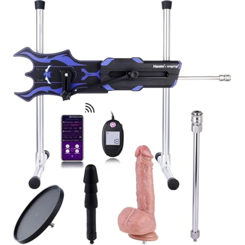 Hismith & Sex Machine Thrusting Automatic Sex Machines With Kliclok System, Upgraded App Control Adjustable Sex Machine, Wire-Controlled Love Machine Dildo Machine For Men Women
